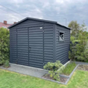 Modern kerti tároló 3,5x2 m BTX 7016 Antracit Matt | Ablak | Erősített szerkezet