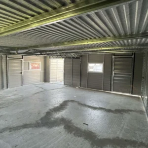 Oldaltetős Mobilgarázs 9,5x6m BTX 7016 Antracit Matt | 4x Bukóablak | Erősített szerkezet