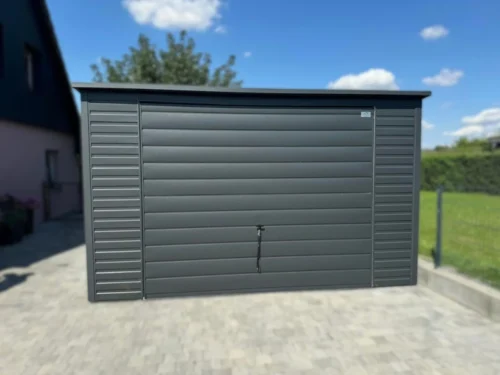 Mobilgarázs 4x6m BTX 7016 Antracit Matt | Egységes T7 panel | Kapu 2,10 m | Filc | Erősített szerkezet