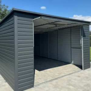 Mobilgarázs 4x6m BTX 7016 Antracit Matt | Egységes T7 panel | Kapu 2,00 m | Filc | Erősített szerkezet