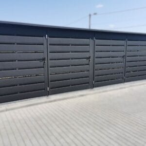 Moduláris kukatároló 4 állásos 4x BOX 1 (4x 1100l) RAL 7016 Antracit