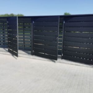 Moduláris kukatároló 4 állásos 4x BOX 1 (4x 1100l) RAL 7016 Antracit