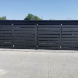 Moduláris kukatároló 4 állásos 4x BOX 1 (4x 1100l) RAL 7016 Antracit