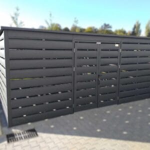 Prémium kukatároló 5,00 x 5,00 m (25 m²) RAL 7016 Antracit Lamellás