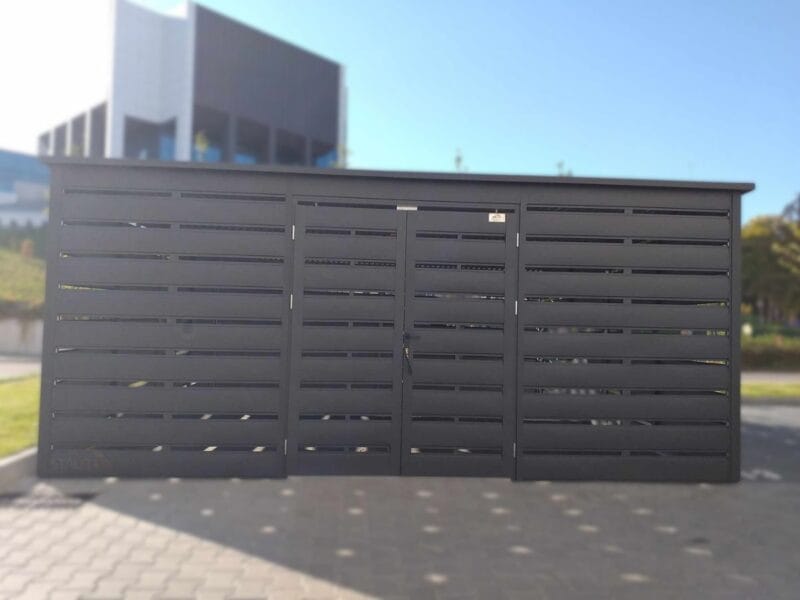 Prémium kukatároló 5,00 x 5,00 m (25 m²) RAL 7016 Antracit Lamellás