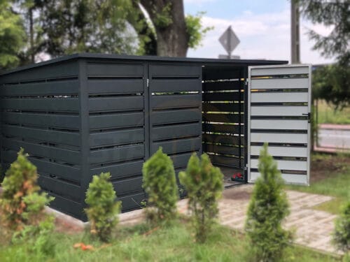 Prémium kukatároló 4,00 x 3,00 m (12 m²) RAL 7016 Antracit Lamellás