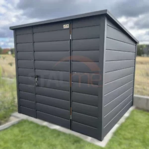 D203-1 Modern kerti tároló 2,3x2,3 m BTX 7016 Antracit Matt | Széles panel | Erősített szerkezet