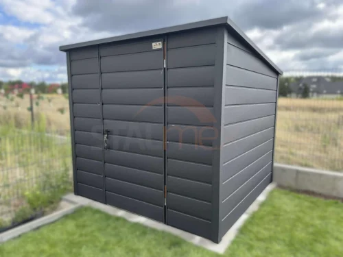 Modern kerti tároló 2,3x2,3 m BTX 7016 Antracit Matt | Széles panel | Erősített szerkezet