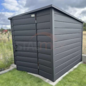 D203-2 Modern kerti tároló 2,3x2,3 m BTX 7016 Antracit Matt | Széles panel | Erősített szerkezet