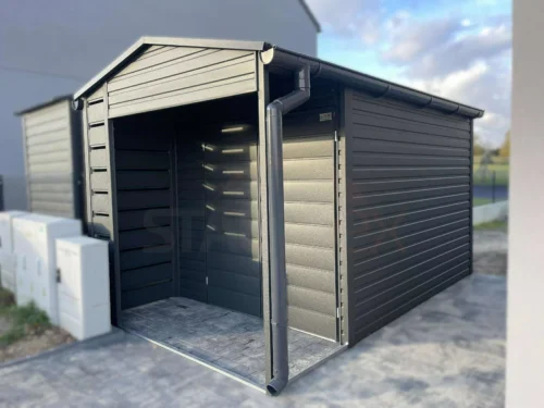 Oldaltetős Kerti tároló 2,5x4,3 m | BTX 7016 Antracit Matt | Erősített szerkezet
