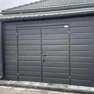 D214_2 webp Modern kerti tároló 3,5×2 m BTX 7016 Antracit Matt | Széles panel | Erősített szerkezet