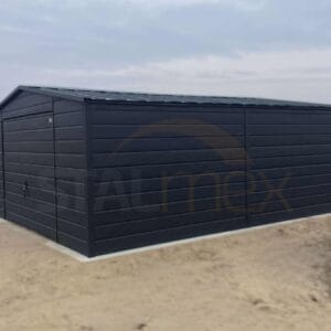 GK157_1 Mobilgarázs 5x6m BTX 7016 Antracit Matt | Billenő kapu | Széles panel | Erősített szerkezet