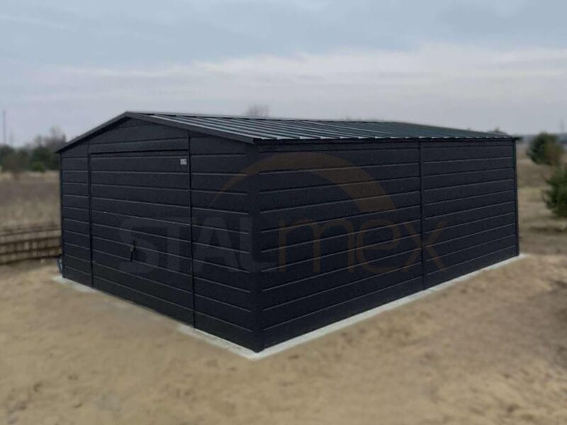 GK157_2 Mobilgarázs 5x6m BTX 7016 Antracit Matt | Billenő kapu | Széles panel | Erősített szerkezet