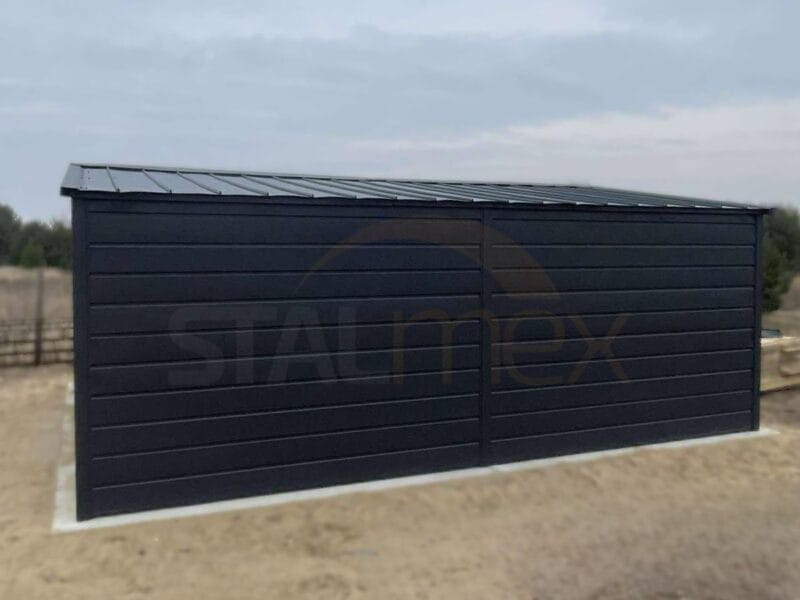 GK157_3 Mobilgarázs 5x6m BTX 7016 Antracit Matt | Billenő kapu | Széles panel | Erősített szerkezet